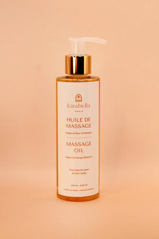 Huile de massage argan & fleur d'oranger