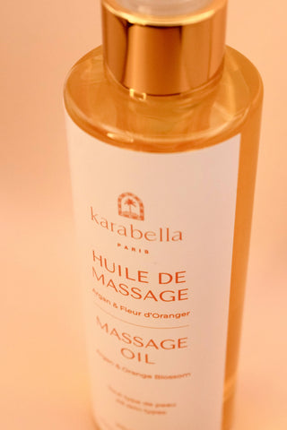 Huile de massage argan & fleur d'oranger